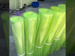 80-95 Shore Lembar Polyurethane Berwarna-warni / Lembar PU halus 35-155KN/M Mesin yang baik