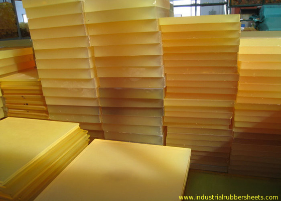 Bendable Virgin Polyurethane Plastic Sheets For Paper Making , Red PU Sheets