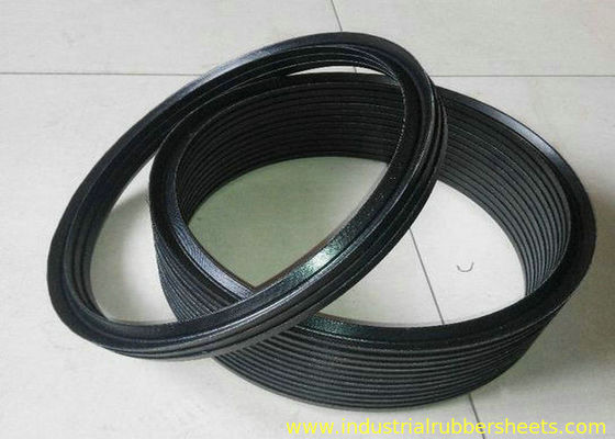 Black NBR FKM PTFE Hydraulic Vee Packing Seal with 70-80 Shore A Hardness and 5in1, 7in1 Quantity for Industrial Applications