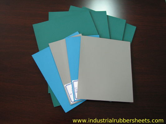 Antistatic ESD Industrial Rubber Sheet rolls Green , Blue , Grey , Black Color