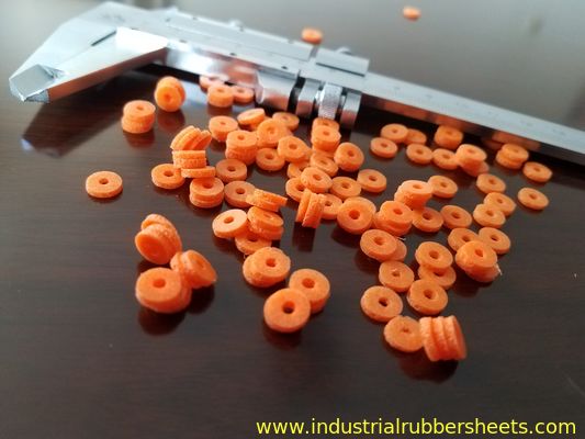 Orange Soft Silicone sponge Gasket Industrial Grade Smooth Surface