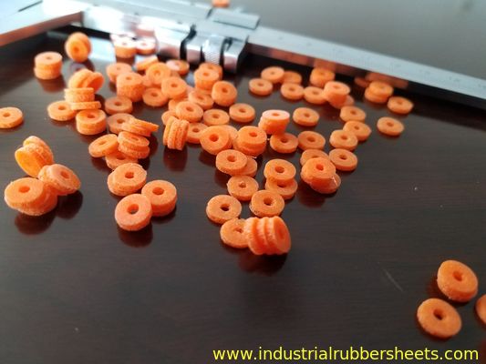 Orange Soft Silicone sponge Gasket Industrial Grade Smooth Surface