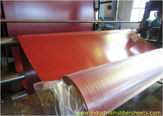 Double Impression Fabric Industrial Rubber Sheet , Tensile Strength 15-24Mpa