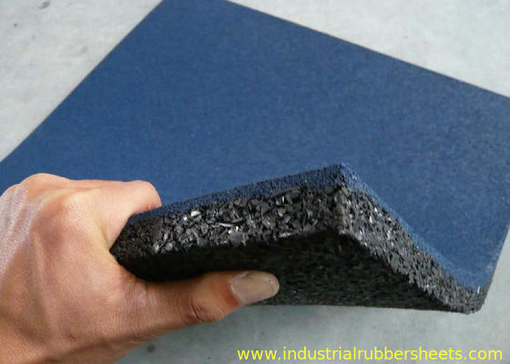 Grain Rubber Felt Floor Spill Mat , Industrial Rubber Sheet Thickness 10-50mm