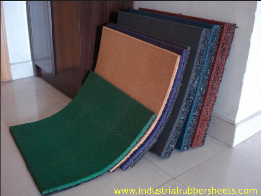 Grain Rubber Felt Floor Spill Mat , Industrial Rubber Sheet Thickness 10-50mm
