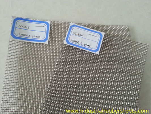 SS316 SS304 Stainless Steel Wire Mesh / Acid Resisting Metal Wire Mesh 30m Length