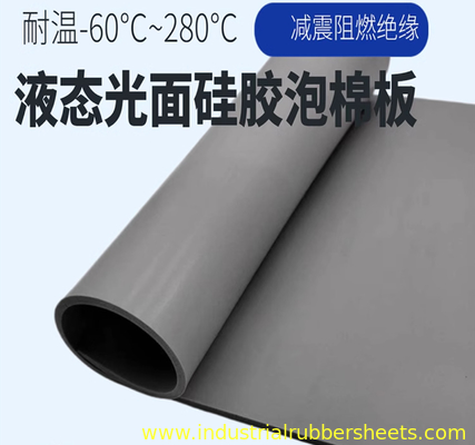 Smooth Surface Silicone Sponge Rubber Sheet 3mm-6mm Thickness