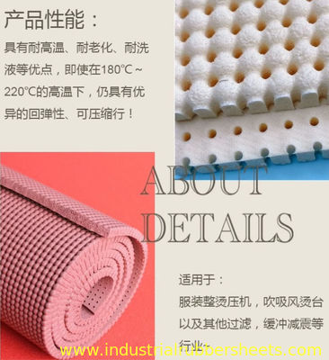 200psi Tensile Strength Perforated Silicone Foam Sheet 10mm×0.9m×1.8m