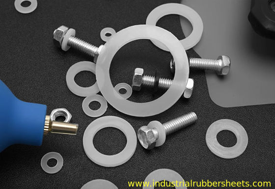 Customized Size Food Grade Silicone Washers , Closed Cell Silicone Foam Gasket
