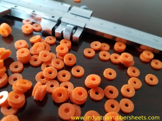 Customized Size Food Grade Silicone Washers , Closed Cell Silicone Foam Gasket