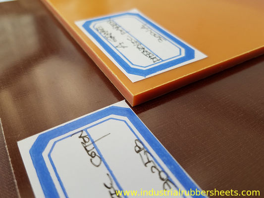 Brown Smooth Surface Colored Plastic Sheet / Phenolic Cotton Sheet  Heat - Resistant
