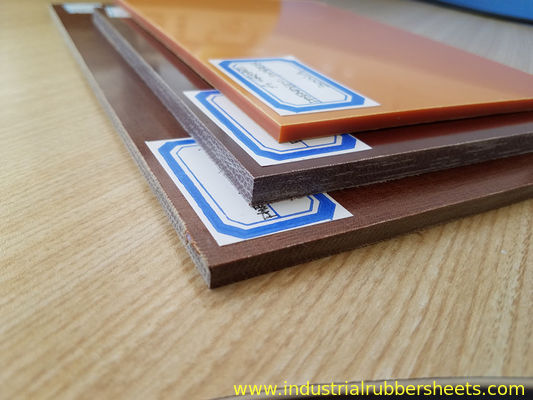 Brown Smooth Surface Colored Plastic Sheet / Phenolic Cotton Sheet  Heat - Resistant
