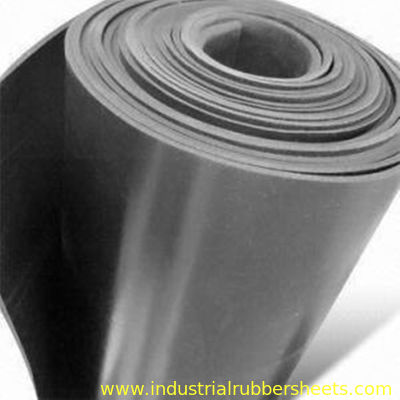 2MPa Black Color Silicone Rubber Sheet / SBR Rubber Sheet Industrial Grade