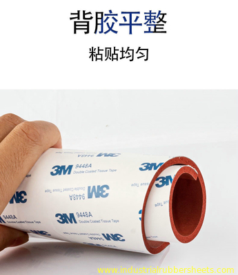 Backing Adhesive Tape Sel Tertutup Silicone Sponge Sheet 1.5-50mm X 0.1-1.5m X 1-10m