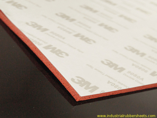 Backing Adhesive Tape Sel Tertutup Silicone Sponge Sheet 1.5-50mm X 0.1-1.5m X 1-10m