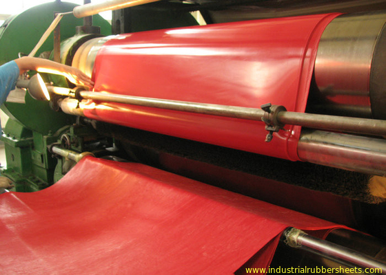 Double Impression Fabric Industrial Rubber Sheet, Kekuatan Tarik 15 - 24Mpa