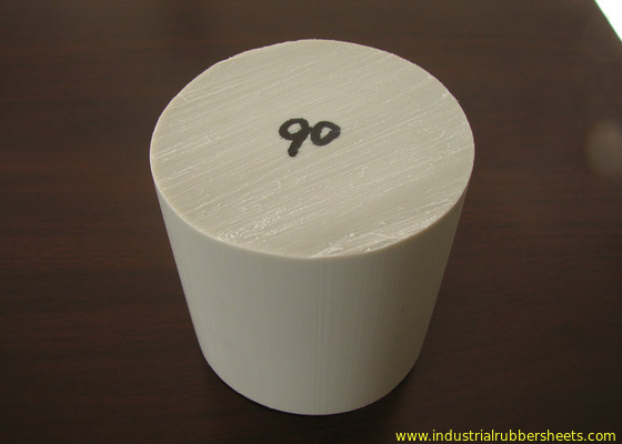 Putih PP Nylon Threaded Rod Untuk Seal Industri, Rod Plastik Putaran Solid
