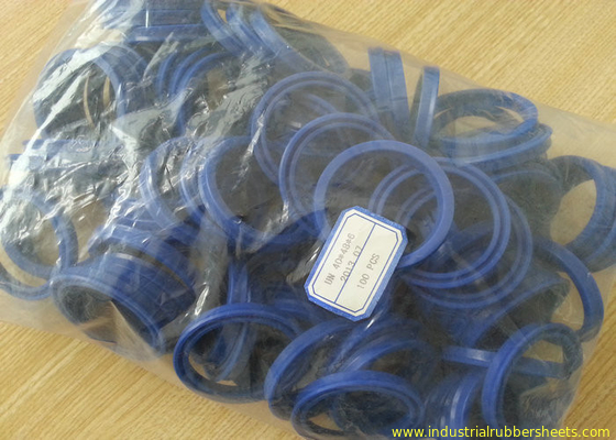 Blue Hydraulic UN Seal, TPU Silicone Rubber Washers Untuk Rod dan Piston