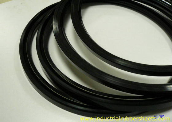 Black NBR FKM PTFE Hydraulic Vee Packing Seal with 70-80 Shore A Hardness and 5in1, 7in1 Quantity for Industrial Applications