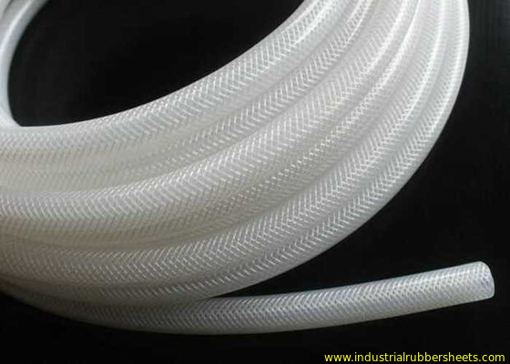 Polyester Braid Silicone Rubber Tubing, Selang Silicone Fleksibel Makanan Grade Tanpa Bau