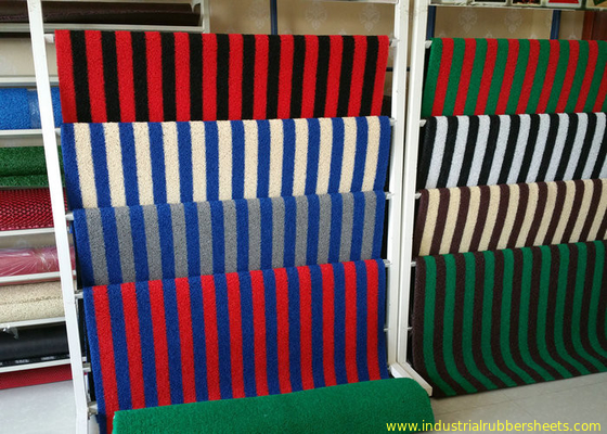 Foam Backing Industrial Rubber Sheet PVC Coil Mat Panjang 12-18m, Mudah Dibersihkan