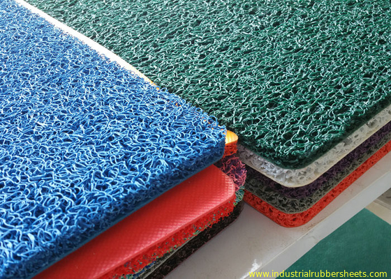 Foam Backing Industrial Rubber Sheet PVC Coil Mat Panjang 12-18m, Mudah Dibersihkan