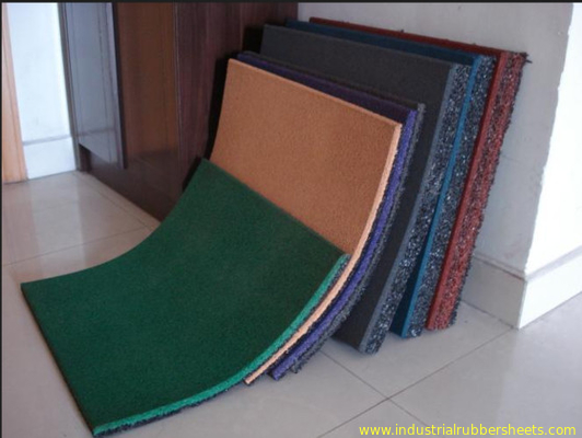 Kayu Butir Karet Karet Industri Rubber Felt Floor Spill Mat, 10-50mm Thickness