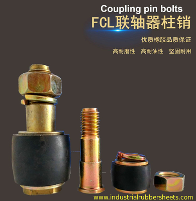 Ukuran Standar Fcl Coupling Pin Metal Rubber Iso 9001