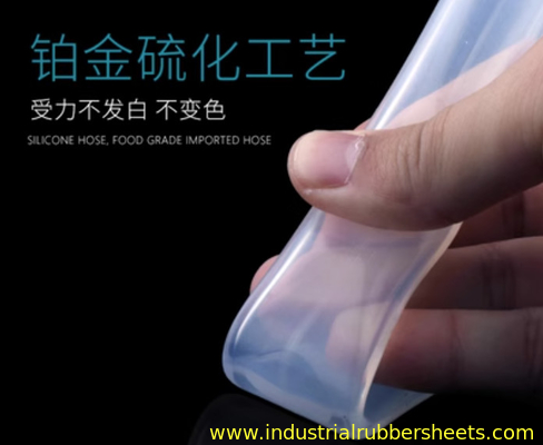 Id 3mm Silicone Tube Extrusion -60°C Sampai +250°C Kisaran Suhu Penggunaan Industri