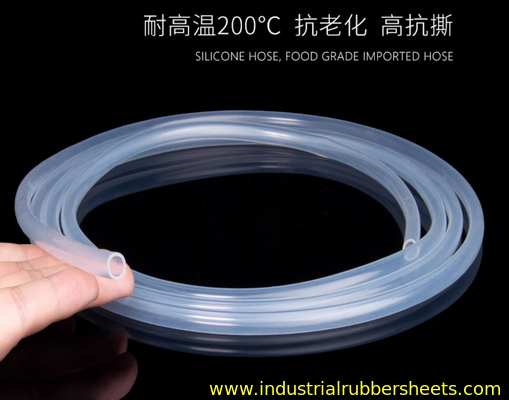 Id 3mm Silicone Tube Extrusion -60°C Sampai +250°C Kisaran Suhu Penggunaan Industri