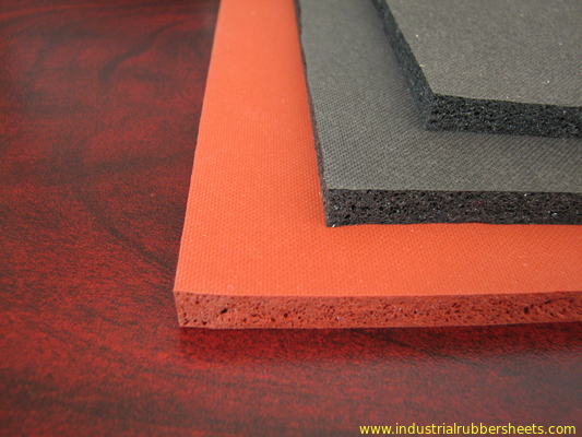 Double Sides Impression Fabric Silicone Sponge Sheet, Insulasi Panas Lembaran Busa Silikon