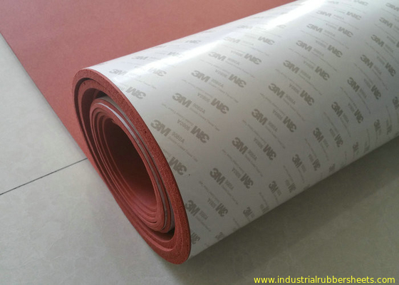 Lembar Spons Silikon Panas Tinggi 1-50mm tebal dengan perekat 3M
