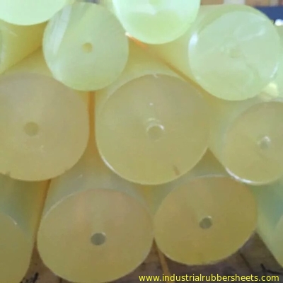 Yellow Polyurethane Atau Nylon Plastic Rod, 300 - 500mm Length PU Bar