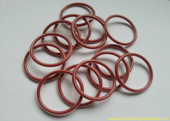 Dark Red O Ring Washer, Silicone Rubber Washers Good Aging Resistance