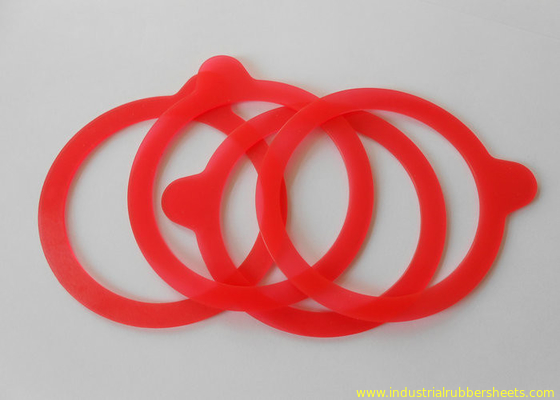 Dark Red O Ring Washer, Silicone Rubber Washers Good Aging Resistance