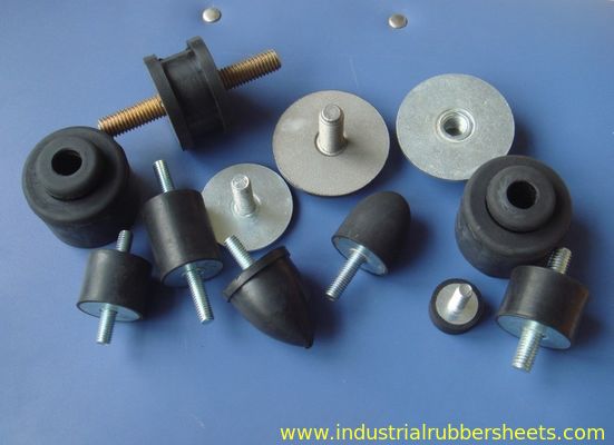 Industrial Grade Black Rubber Shock Mounts with Galvanized Metal for Vibration Isolation