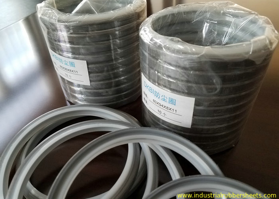 White PU atau Black NBR Silicone Rubber Washers Size Customized