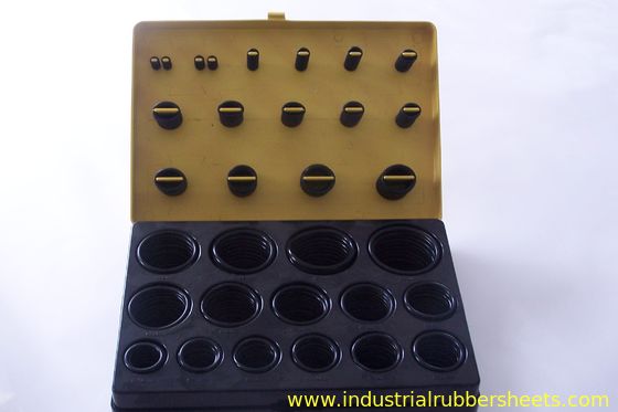 NBR Rubber O Ring Kit dengan standar ISO3601 AS568A DIN3771 dalam berbagai warna dan ukuran