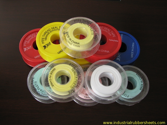 Food Grade PTFE Seal Tape Permukaan Halus Warna Putih Hitam Kuning