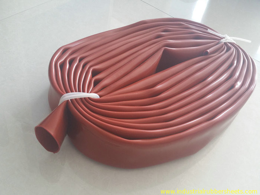 Red Silicone Sleeve Silicone Tube Extrusion Untuk Roller Corona Maximum 2m length