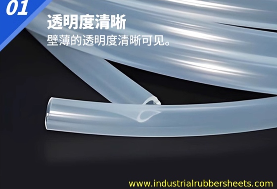 Food Grade 100% Virgin Silicone Tube Extrusion 3 - ketebalan 4mm High Tensile Strength