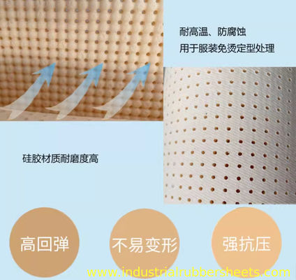 200psi Tensile Strength Perforated Silicone Foam Sheet 10mm×0.9m×1.8m