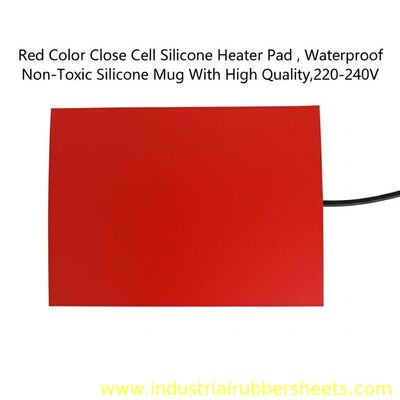 Waterproof Non-Toxic Silicone Heater Pad with 220-240V Voltage for Uniform Heating