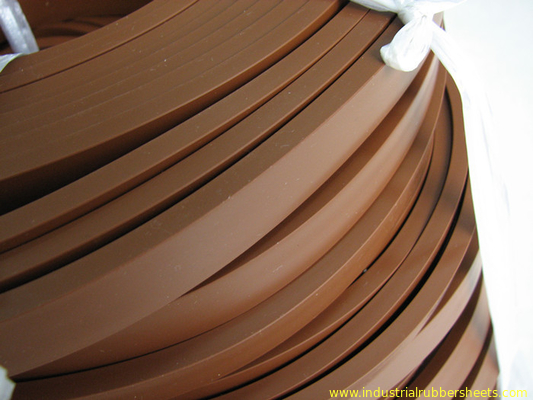 Coklat Silikon Stripe Food Grade / Kabel Karet Silikon Tanpa Bau Kekuatan Tarik Tinggi
