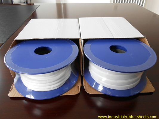 Warna Putih PTFE Gasket Tape Satu Sisi Perekat Untuk Segel Industri
