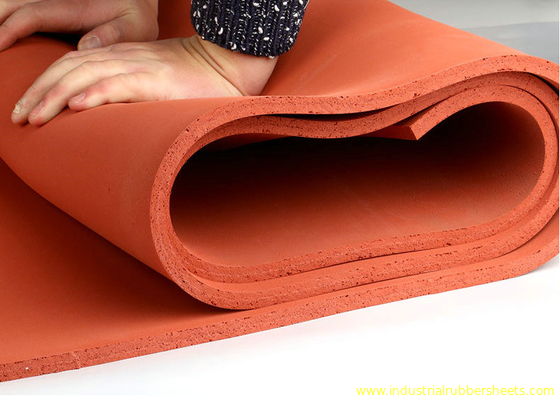 1 - 10mm x 1 - 1,5 mx 10 m Lembar Busa Silikon, Silicone Sponge Sheet Backing Adhesive 3M Gule