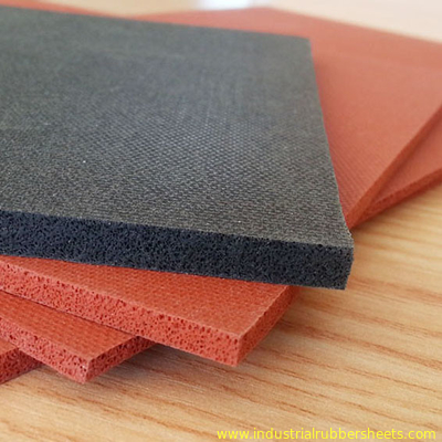 Silicone Sponge Sheet Silicone Foam Sheet Rubber Sponge Sheet Dengan Warna Merah Putih Hitam Abu-abu