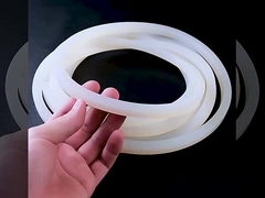 Ekstrusi Silikon Translucent Merah, Profil Silikon Untuk Penutup