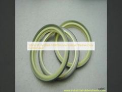 Mesin Cuci Karet Silikon PU Putih atau Hitam NBR Ukuran Disesuaikan