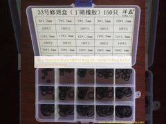 Kit Cincin-O NBR Hitam Tahan Aus, Kit Cincin-O Nitril untuk Penyegelan Mekanik